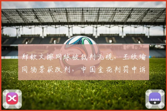郑钦文擦网球被裁判无视，王欣瑜同场景获改判，中国金花判罚申诉效率对比鲜明